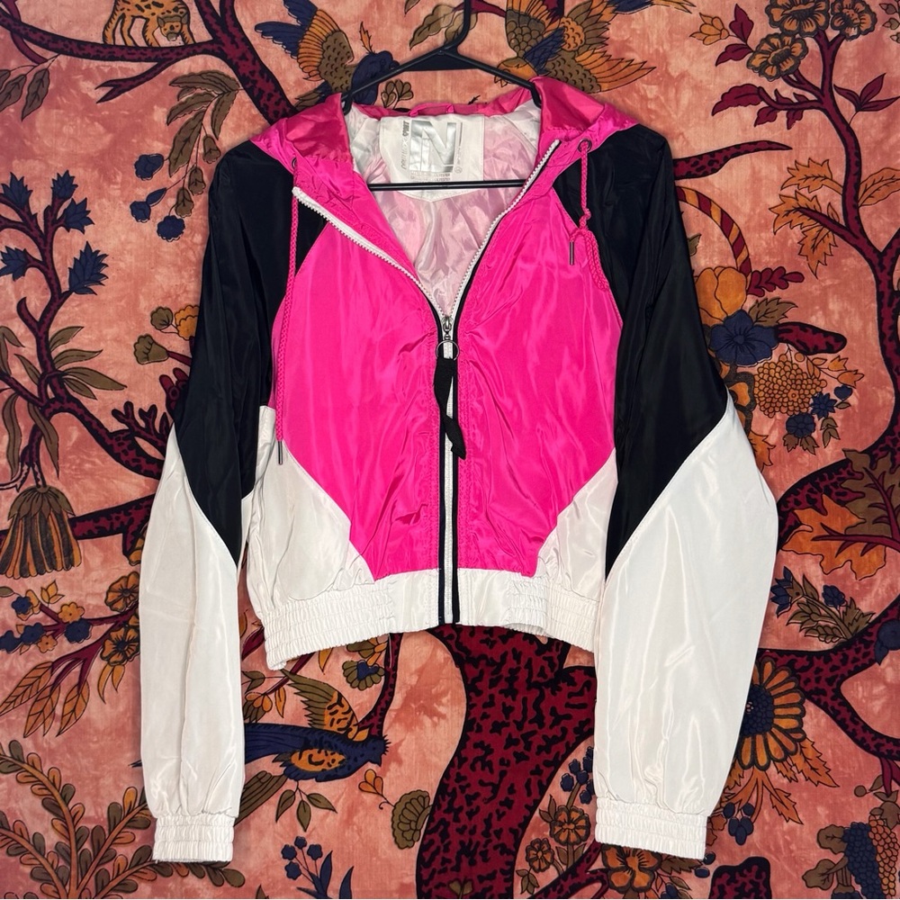 New Look Pink and White Ski Jacket